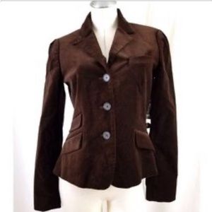 American Living brown Velour velvet blazer jacket